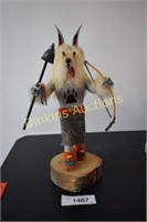Kachina Hand Made Native American Wolf Figurine