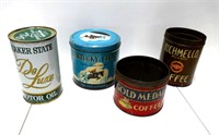 Tobacco Tins, Coffee Tins & Oil Can