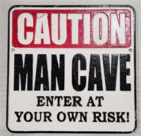 Cast Iron Man Cave Sign