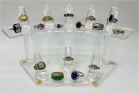 16 Assortment of Costume Jewelry Rings