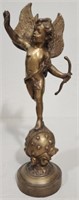 Vintage Brass/Bronze Cherub Statue