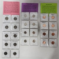 Collectable Dimes, Nickels, and Cents