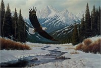 Derk Hansen, Eagle Soaring in the Mountains