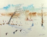 Herb Jones, Ducks in Winter Flight