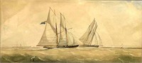 Charles Taylor, Racing Yacht at Sea