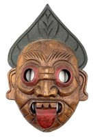 Hand Carved Wood Tribal Face Mask
