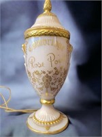 1930's Cambridge Crown Tuscan Rose Point Lamp