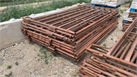 Lot of 10 Metal Fence Panels