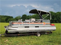 1986 Sun Tracker Bass Buggy Pontoon Boat