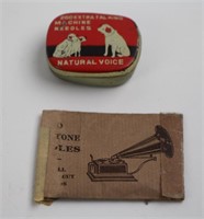 RCA VICTOR GRAMOPHONE NEEDLE TIN AND OTHERS