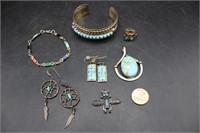 South Western Sterling & Turquoise Jewelry