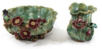 Embossed Floral & Bird Pottery