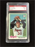NOLAN RYAN 1978 Topps Baseball Card GRADED EX 5