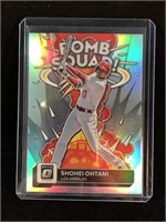 Shohei Ohtani Optic Bomb squad silver Prizm sp