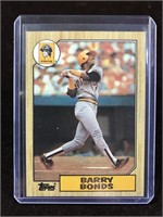 Barry Bonds 1987 Topps MLB Baseball ROOKIE CARD