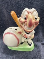 RARE! Vintage Porcelain Cleveland Indians Bank
