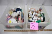 2 Containers Painting/Craft Supplies