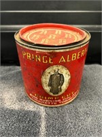 Vintage Prince Albert Round Metal Tobacco Tin