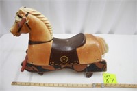 Vintage Toy Horse on Wheels