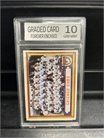 1957 Topps Chicago Cubs Team Card Graded Gem 10