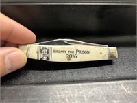 2016 Hillary Clinton For Prison Pocket Knife