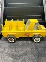 Vintage Pressed Steel Buddy L Zoo Truck-Yellow