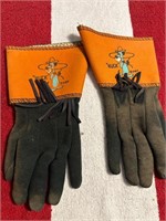 Vintage Huckleberry Hound Kids Gloves NOS