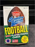 1990 Fleer Football Cards Unopened Full Wax Box