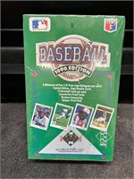 1990 Upper Deck Baseball Cards Sealed Wax Box