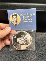 Willie Mays Button in Package
