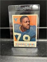 Vintage Roosevelt Brown Football Card