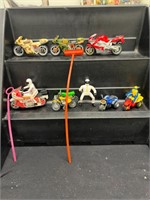 Vintage Motorcycle Toy Lot