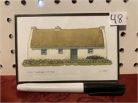 FRAMED - IRISH THATCHED COTTAGE