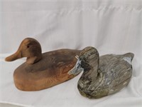 2 rustic decoys vintage look at pictures