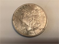 1885 P Morgan Silver Dollar,XF