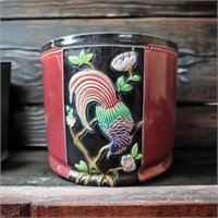 Vintage Eichwald Majolica Pottery Flower Pot
