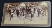 Stereoscope Card Russian Soldiers The East 1904