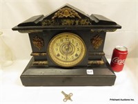 Antique Waterbury Pillar Mantle Clock
