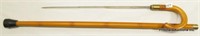 Wooden & Brass Vintage Cane/Sword