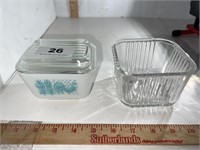 Pyrex Butterprint 501 dish & lid, dish NO lid