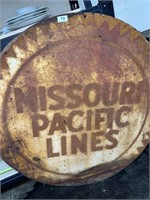 4ft Missouri Pacific Railroad sign