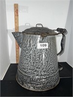 large granite coffee pot
