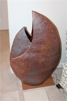 Large Metal Decorator Vase