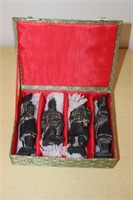 Set of 4 Small Terracotta Warriors in Box