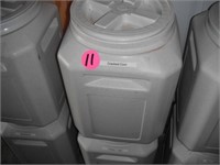 (2) Plastic Feed Containers