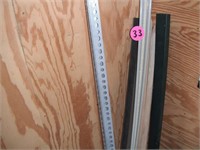 (7) 6 Foot Garden Stakes, Angle Iron & Misc.