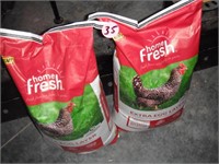 (2) Full Bags Home Fresh Chicken Feed