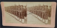 Stereoscope Card Japanese Marines At The Front