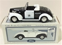 NIB 1940 Ford Convertible Die-Cast Police Car