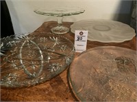 Platter Deluxe Glass Serving Dishes